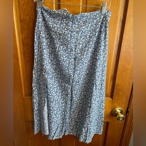 SHEIN Blue Floral Maxi Skirt